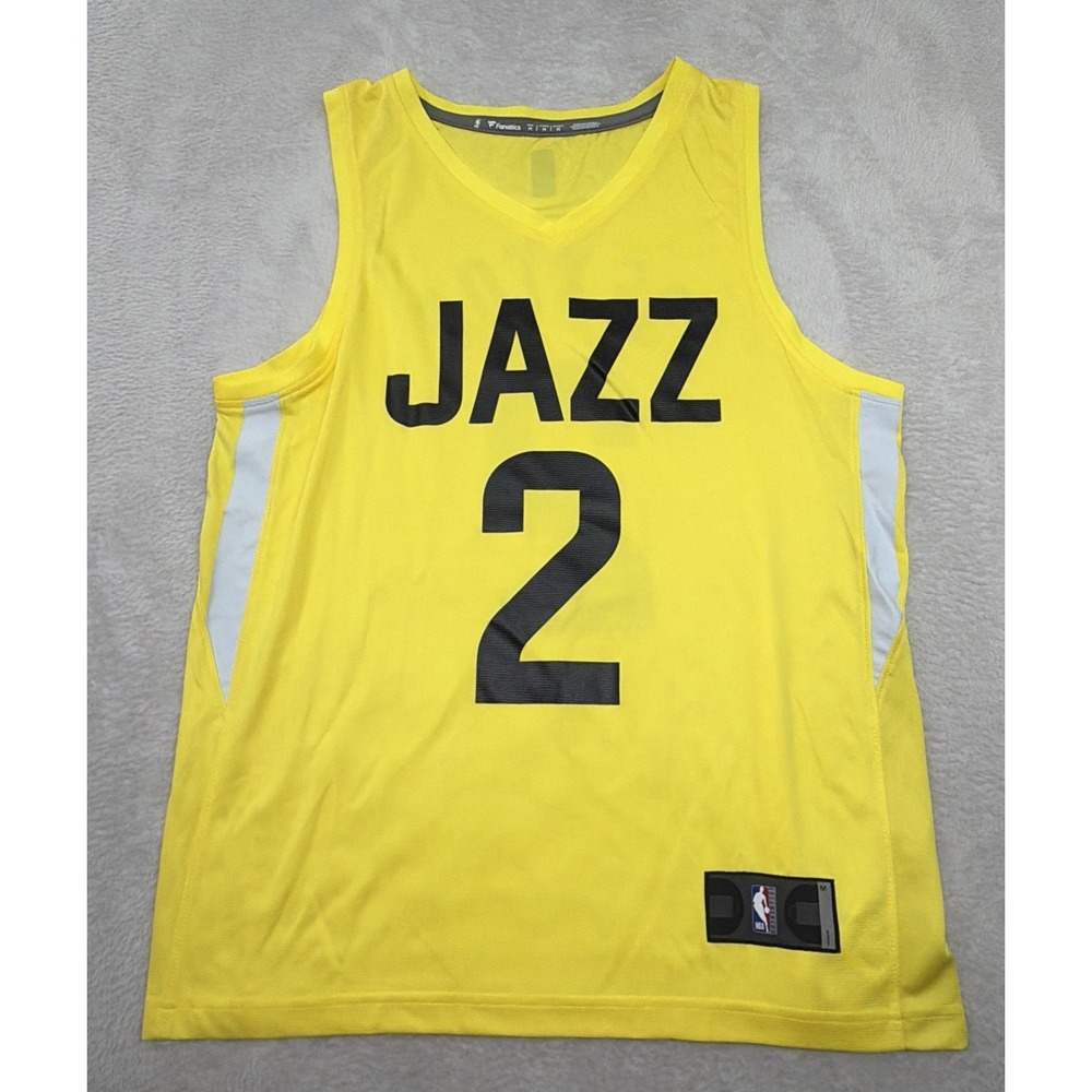 Fanatics Utah Jazz Icon Edition Yellow Jersey #2 Men's Size M Collin Sexton NBA